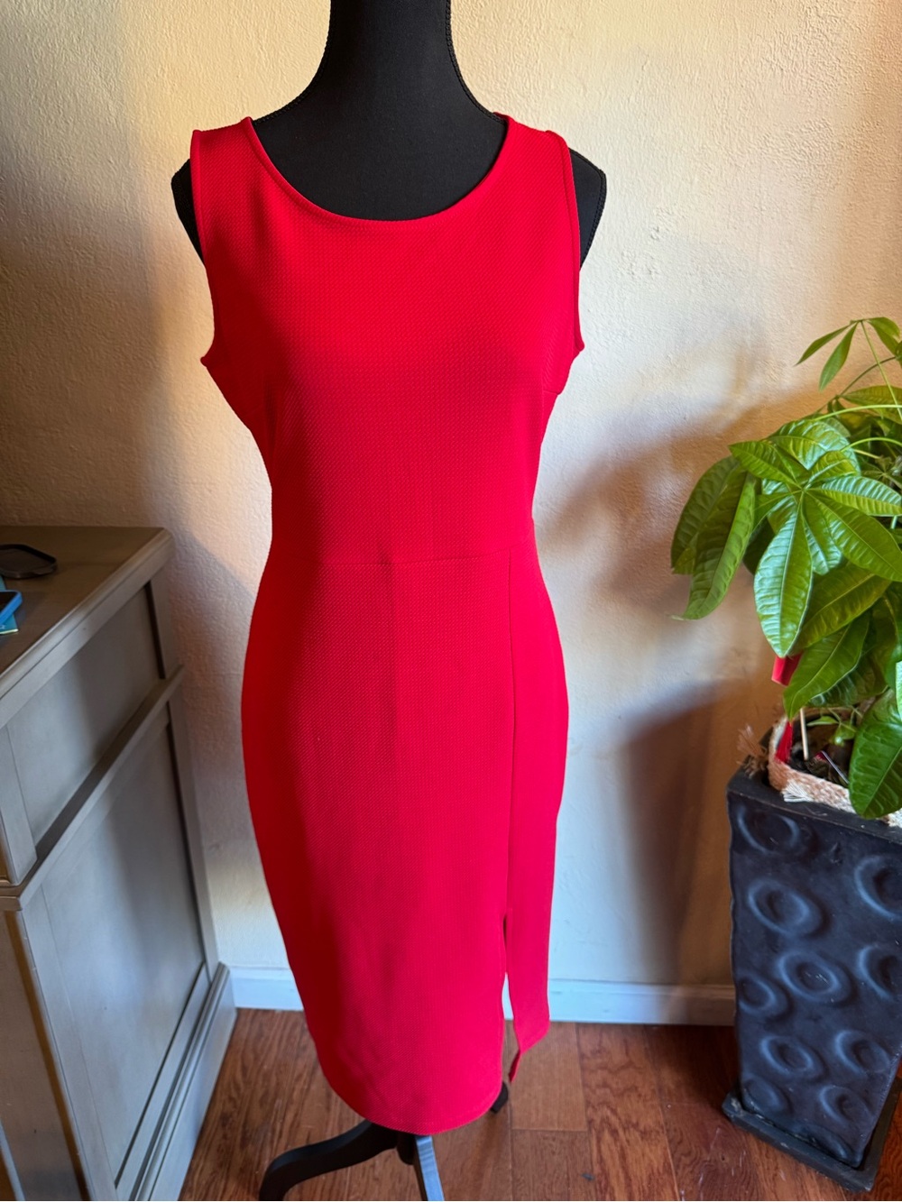 Classic Sleeveless Red Dress